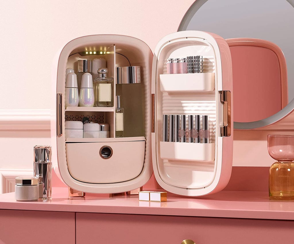 Pink Mini Skin-Care Fridge: Cooluli 12L Mini Beauty Refrigerator