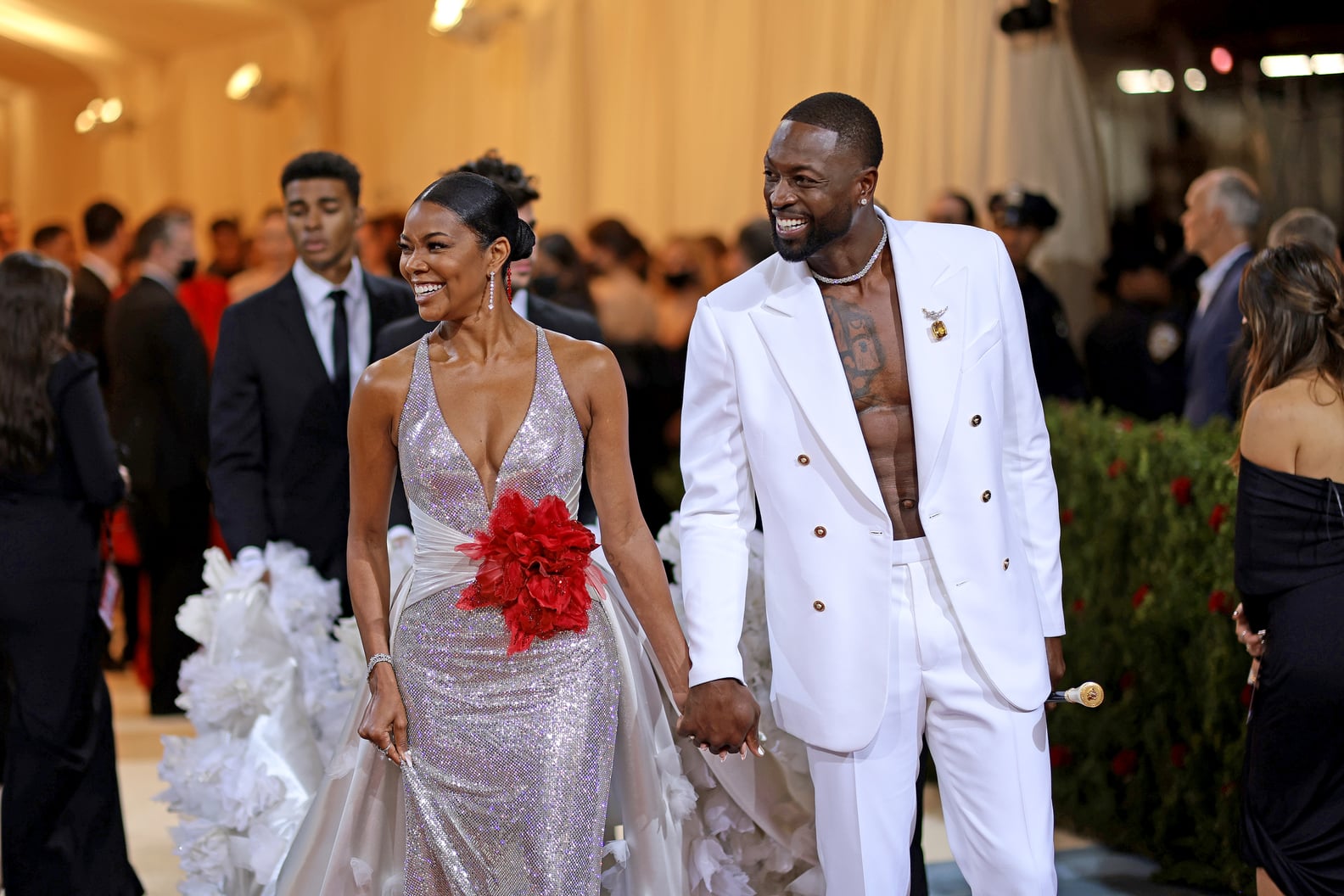 Gabrielle Union and Dwyane Wade at the Met Gala 2022 POPSUGAR Celebrity