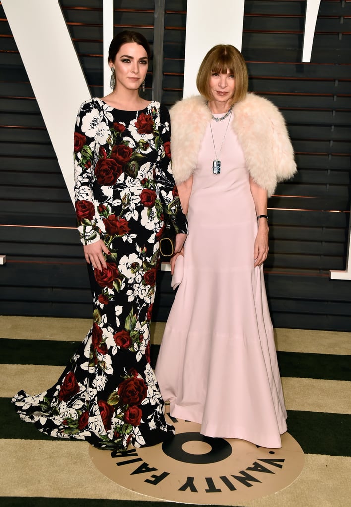 Vogue editor in chief Anna Wintour attended the Vanity Fair Oscars afterparty with her daughter, Bee Shaffer.