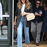 Style Your T-Shirt With: Jeans, a Blazer, and Heels