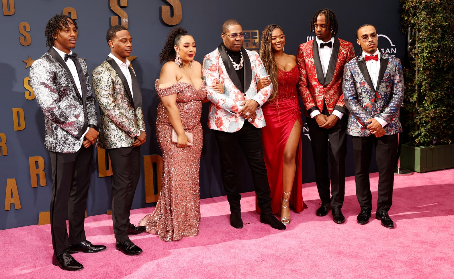 Busta Rhymes and His Kids Walk the BET Awards Red Carpet POPSUGAR