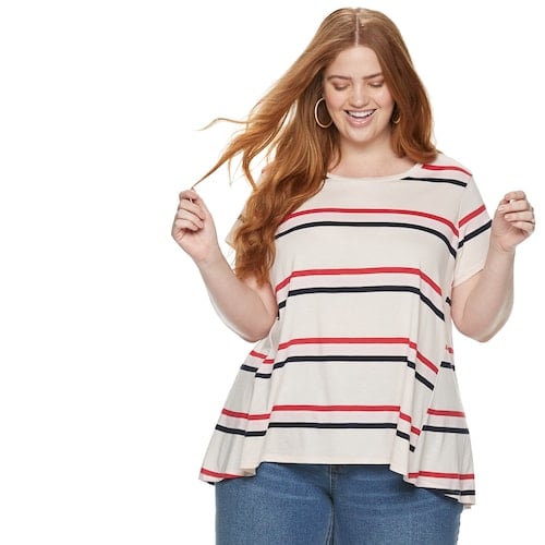 POPSUGAR Plus Size Babydoll Swing Tee