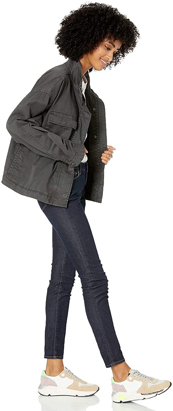 Oversized utility jacket women's sale