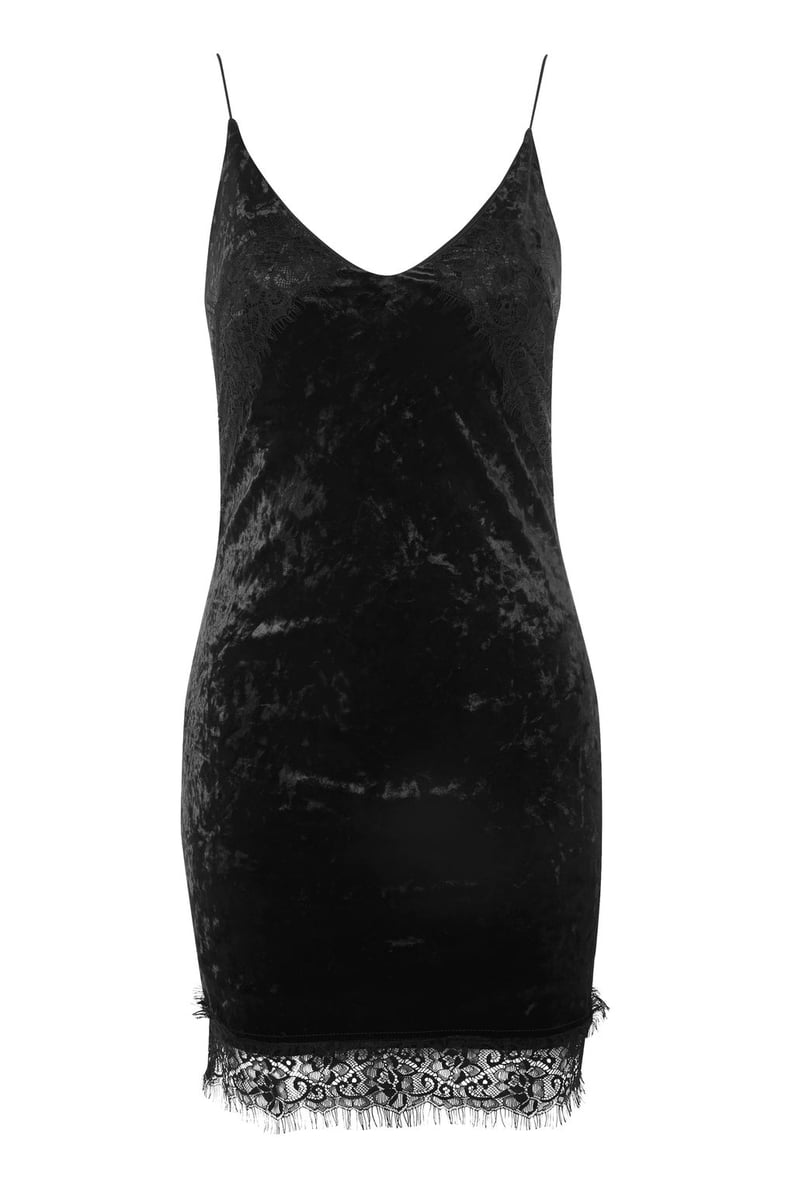 Topshop Velvet Slip Dress