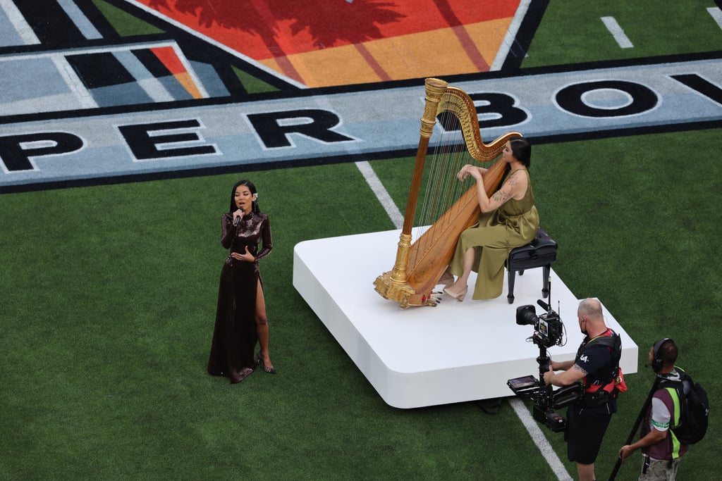 Jhené Aiko Performs "America the Beautiful" at Super Bowl LVI