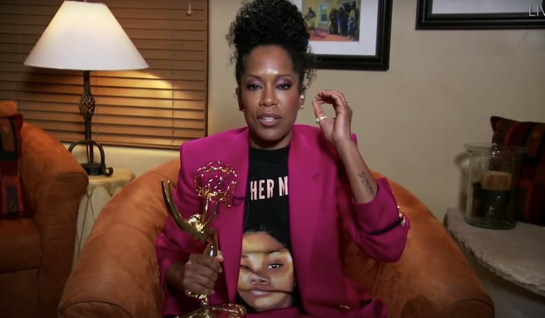 Regina King's "Say Her Name" Breonna Taylor Shirt at the 2020 Emmys