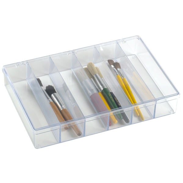 6-Compartment Clear Box
