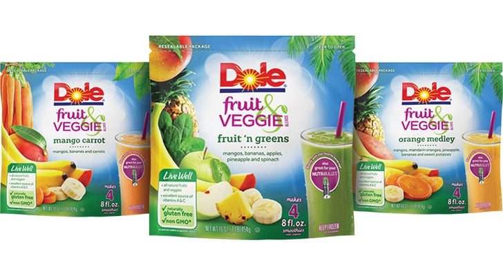 Dole fruit store and veggie blend