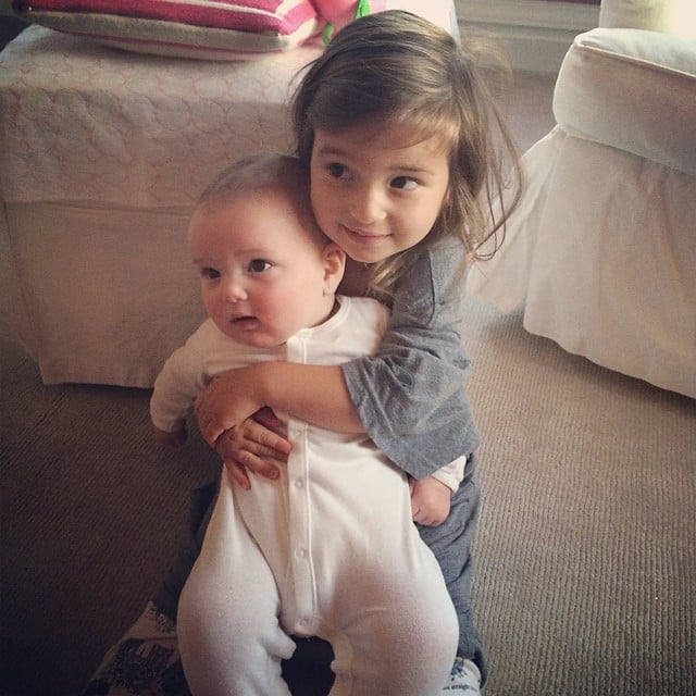 Arabella Kushner got a hold on her baby brother, Joseph, on a cozy Sunday morning.
Source: Instagram user ivankatrump