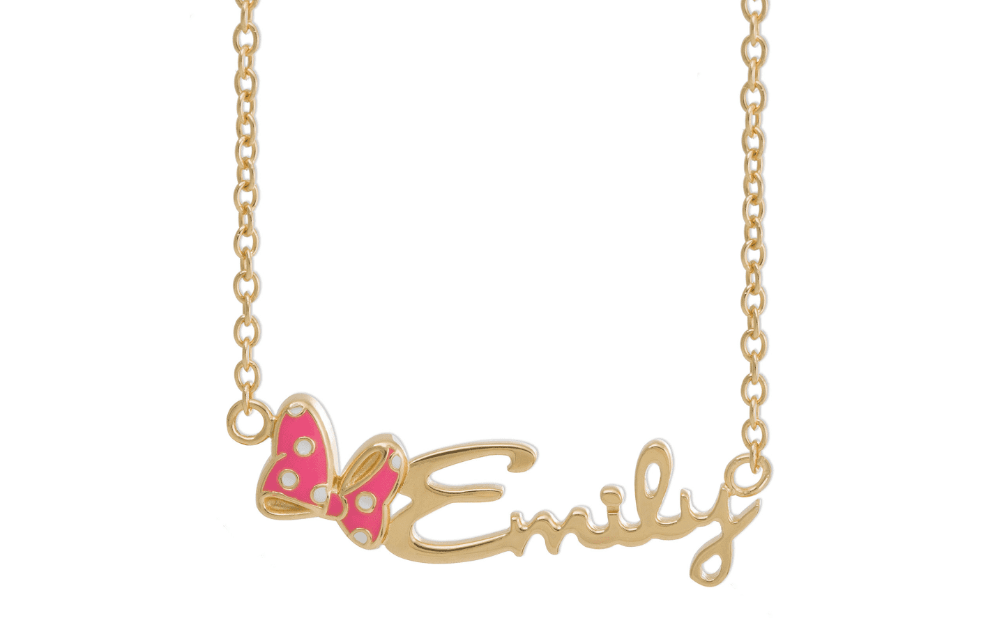 Minnie mouse name shop necklace