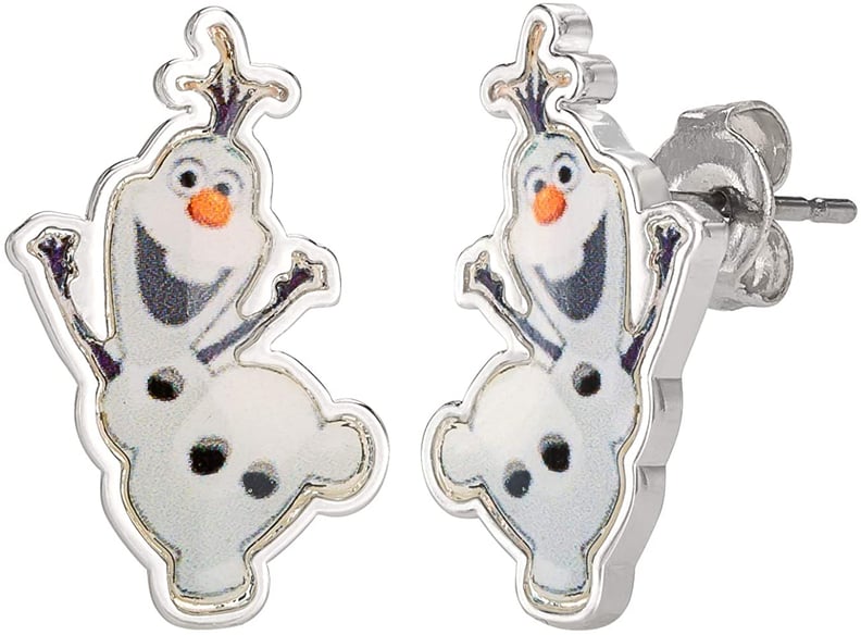 For Olaf Fans: Disney Frozen Olaf The Snowman Fine Silver Plated Stud Earrings