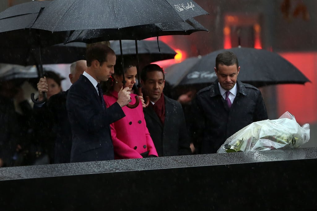 Prince William Sheltered Kate From the Rainy Weather