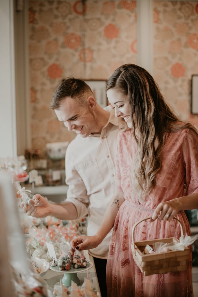 Champagne and Candy Engagement Shoot