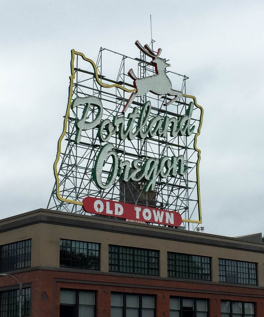 And then there's the iconic "Portland Oregon" sign atop the White Stag Building. If you want to snap a photo of it (because, when in Portland...! ) it is located downtown at 70 NW Couch Street, facing the Burnside Bridge.