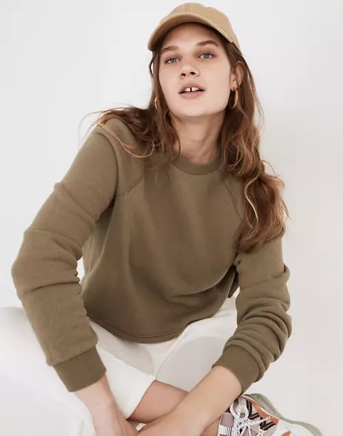 Madewell MWL Airyterry Crop Sweatshirt
