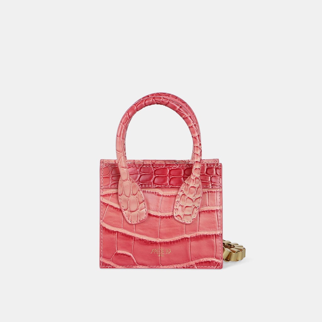 Pomegranate Croc Poker Face Mini Tote