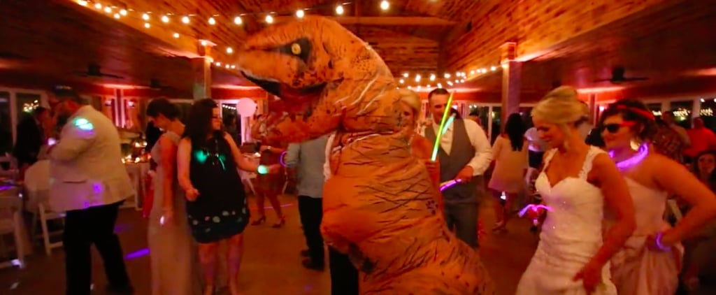 T. Rex Costume at Wedding Reception Video
