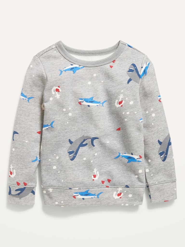 Old Navy Shark-Print Sweatshirt For Toddler Boys