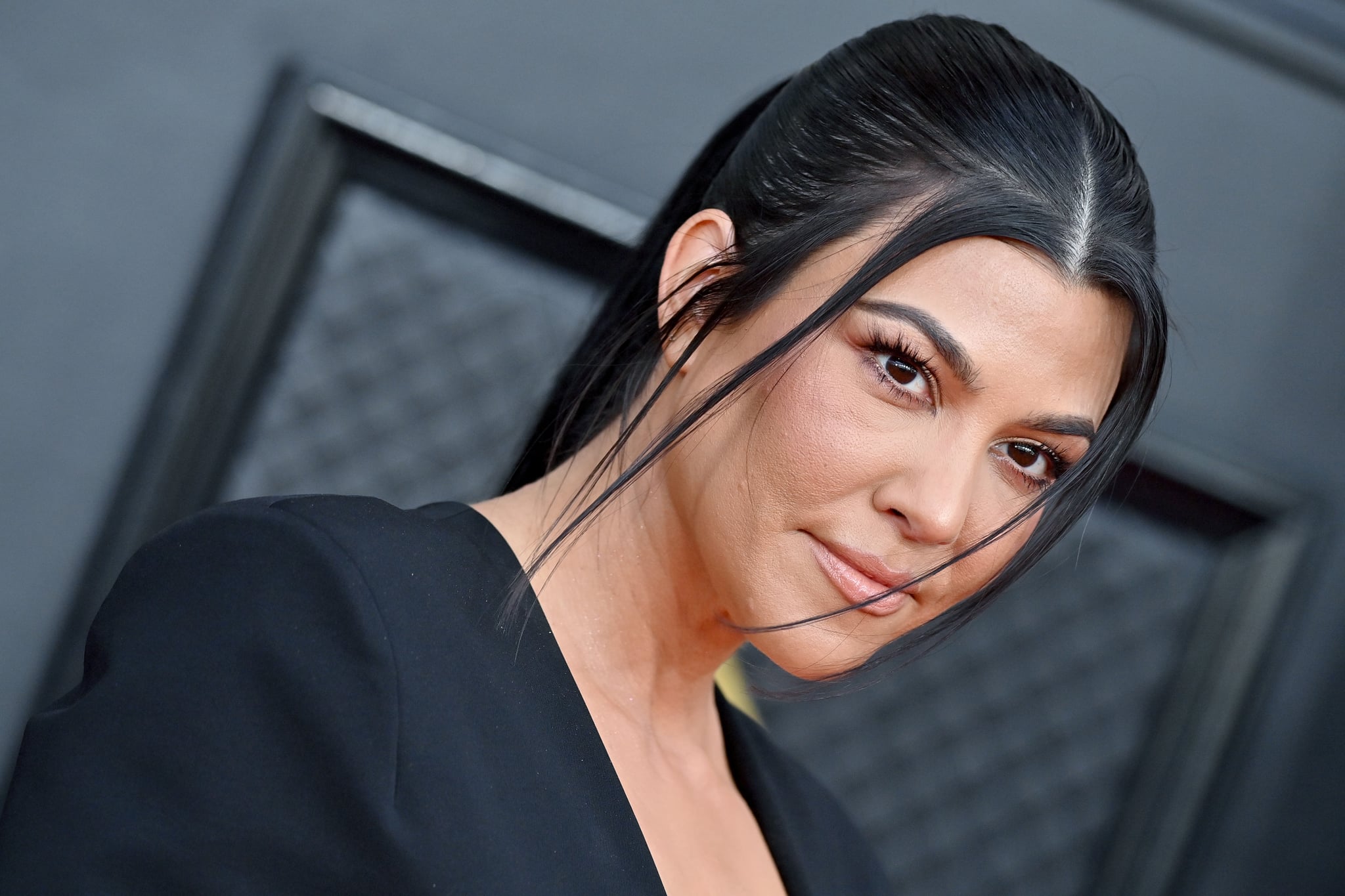 LAS VEGAS, NEVADA - APRIL 03: Kourtney Kardashian attends the 64th Annual GRAMMY Awards at MGM Grand Garden Arena on April 03, 2022 in Las Vegas, Nevada. (Photo by Axelle/Bauer-Griffin/FilmMagic)