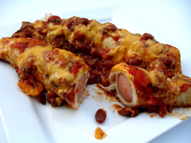 Chili-Cheese Dog Casserole