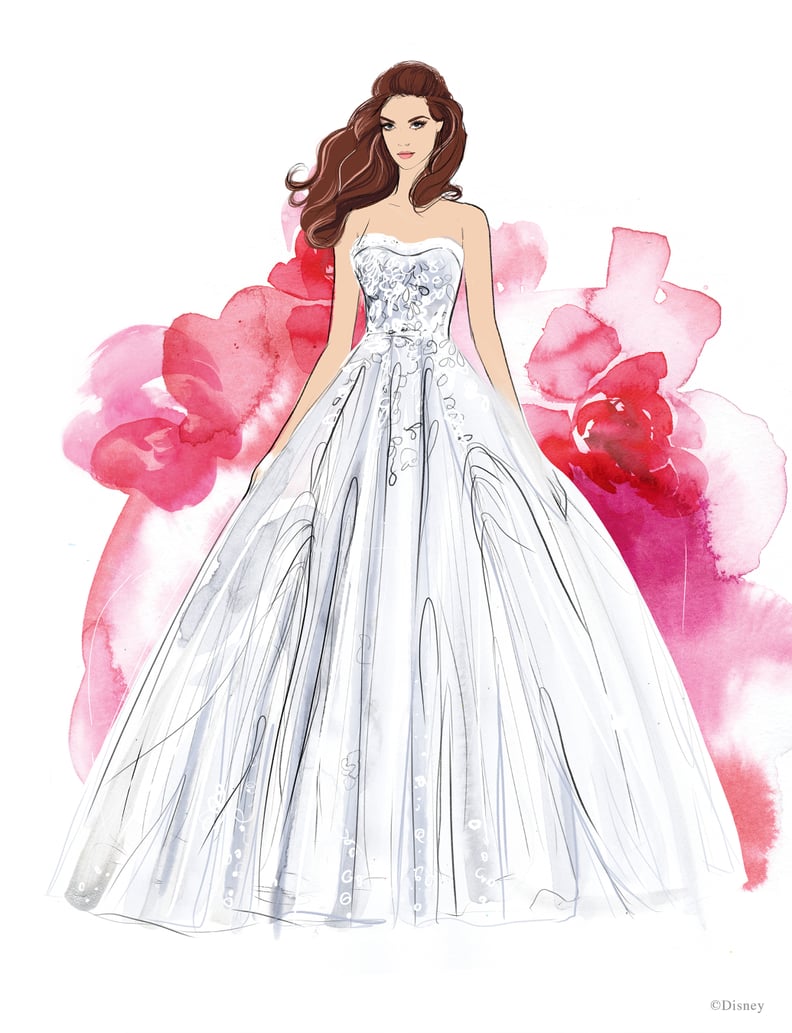 Disney's Belle Wedding Dress Design