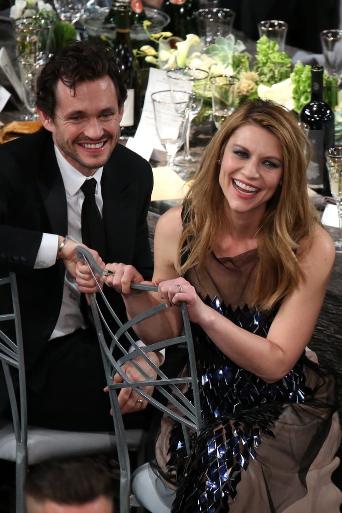 Claire Danes and Hugh Dancy watched the SAGs from their seats.