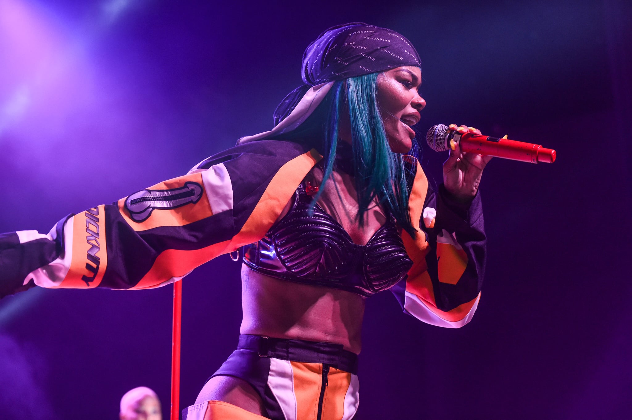 DETROIT, MI - AUGUST 17:  Singer Teyana Taylor performs on stage during the 'Keep That Same Energy' (K.T.S.E.) Tour at The Majestic Theatre on August 17, 2018 in Detroit, Michigan.  (Photo by Aaron J. Thornton/Getty Images)