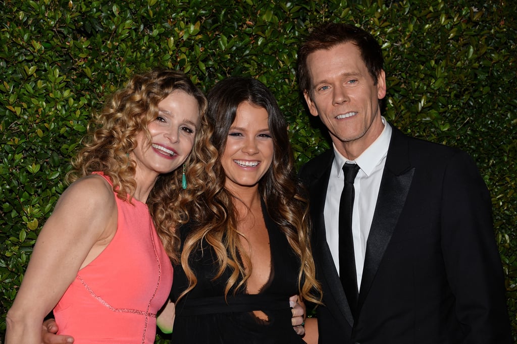 Kevin Bacon and his wife, Kyra Sedgwick, posed with their daughter, Sosie Bacon — aka Miss Golden Globe.