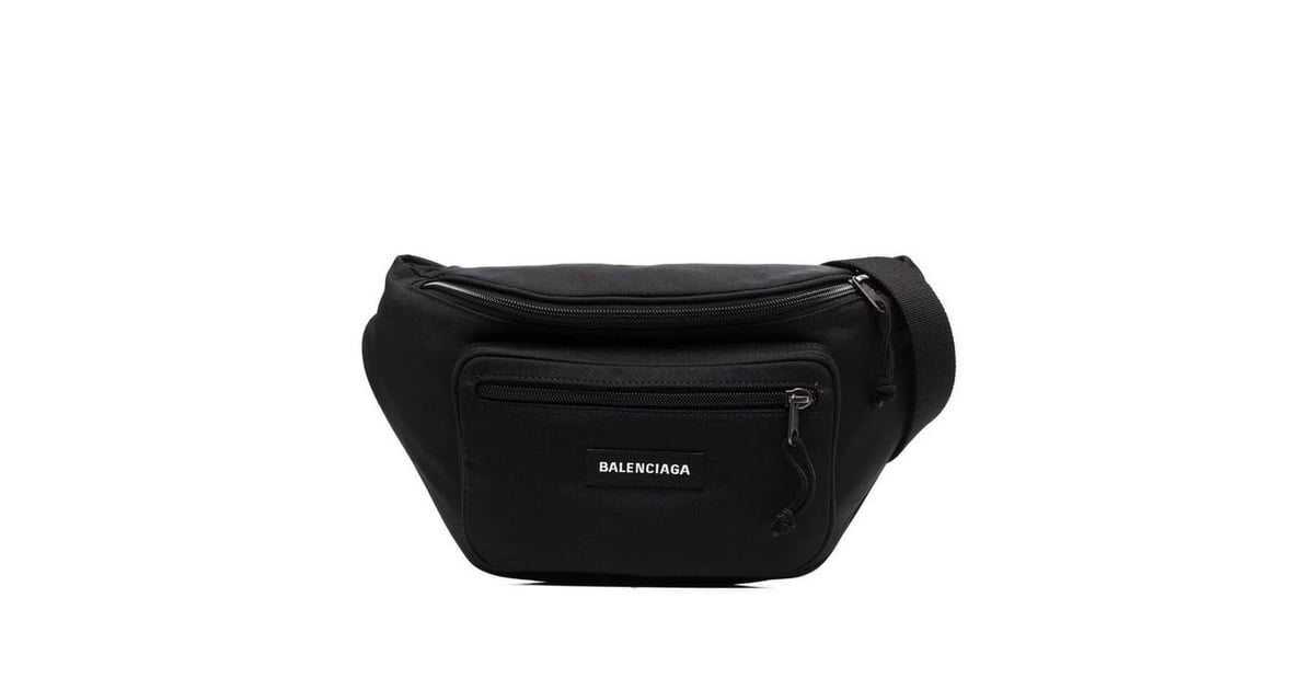 Balenciaga black fanny pack top