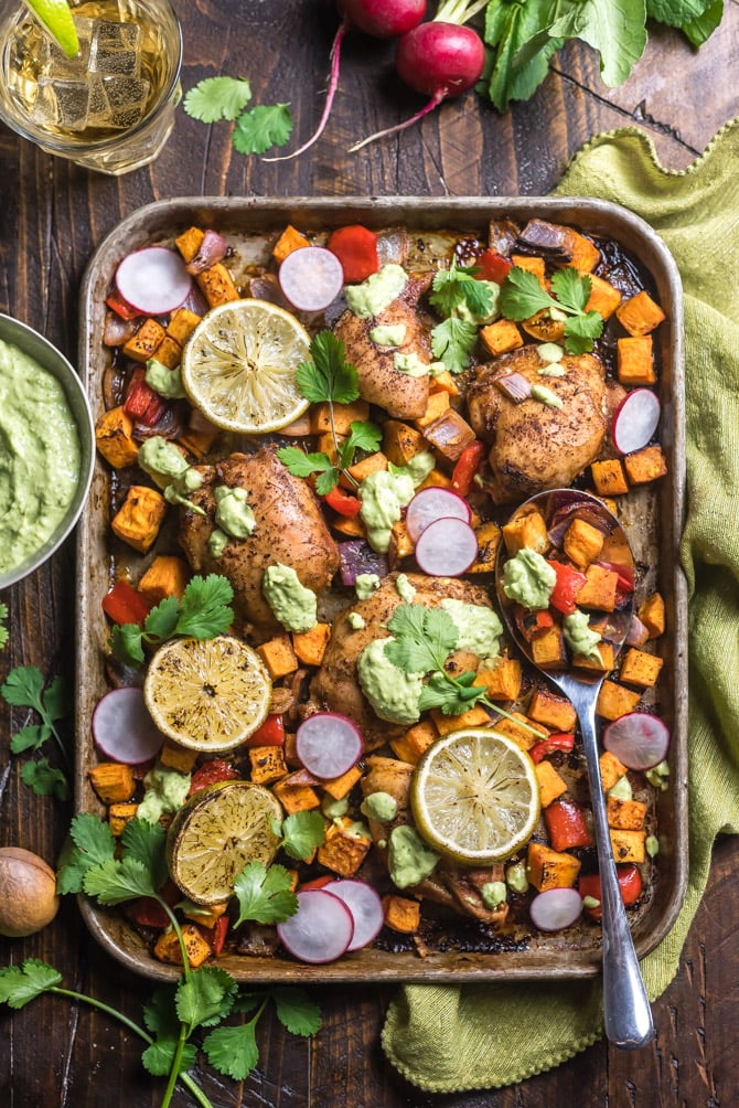 Sheet Pan Chili-Lime Chicken and Sweet Potatoes