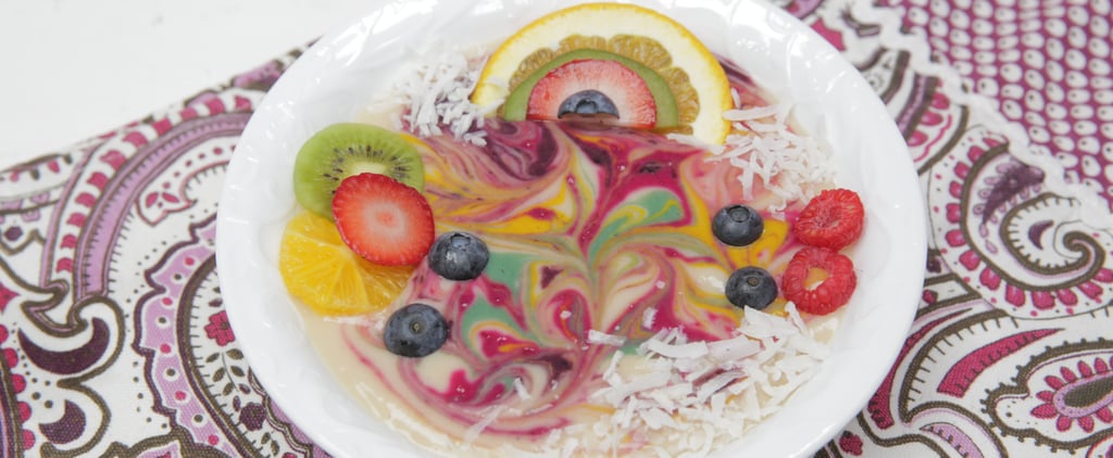Rainbow Smoothie Bowl Inspired by Lisa Frank