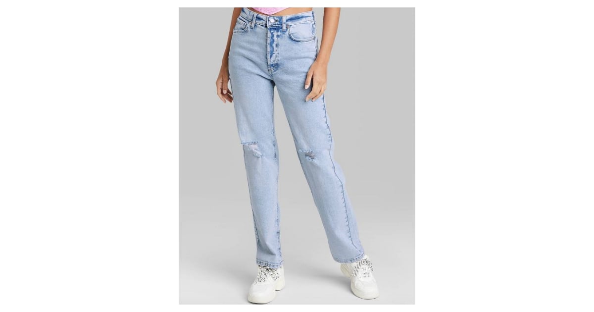 Wild Fable Women's Super-High Rise Distressed Straight Jeans, The 15 Best  Target Jeans That'll Get Mistaken for Designer Denim