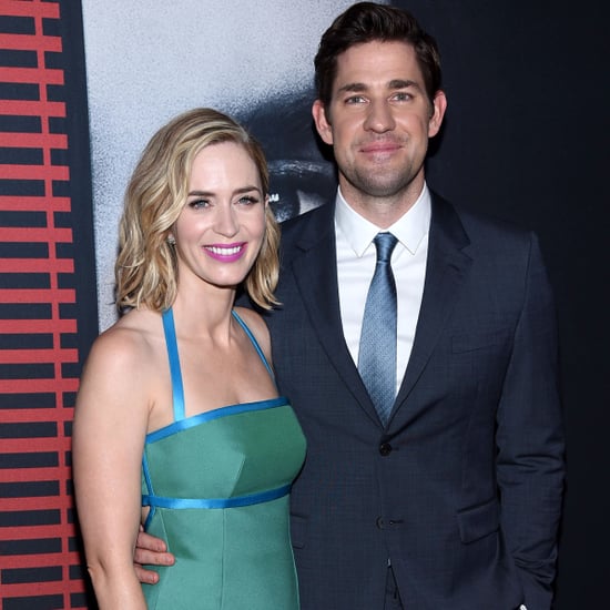 Emily Blunt and John Krasinski at Girl on the Train Premiere
