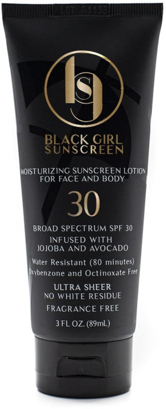 black girl sunscreen