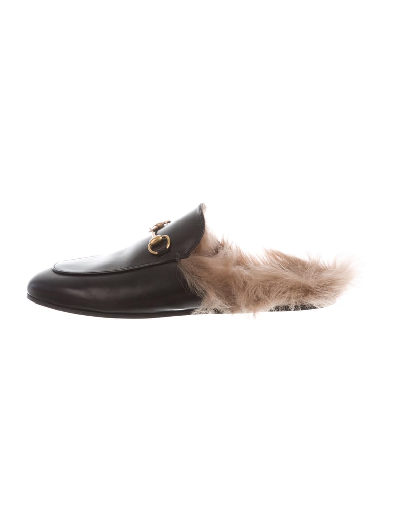 Gucci Princetown Round-Toe Mules