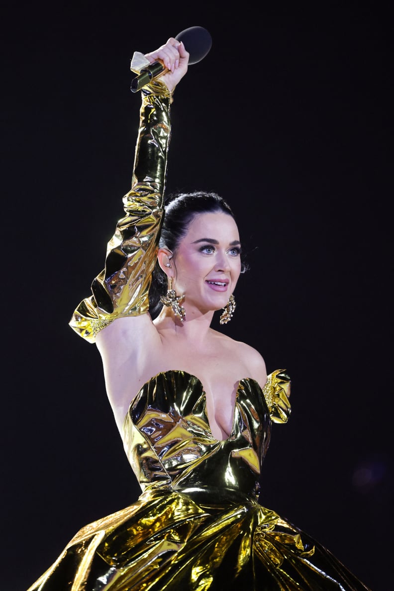 Katy Perry Stuns in Gold Dress at King's Coronation Concert POPSUGAR