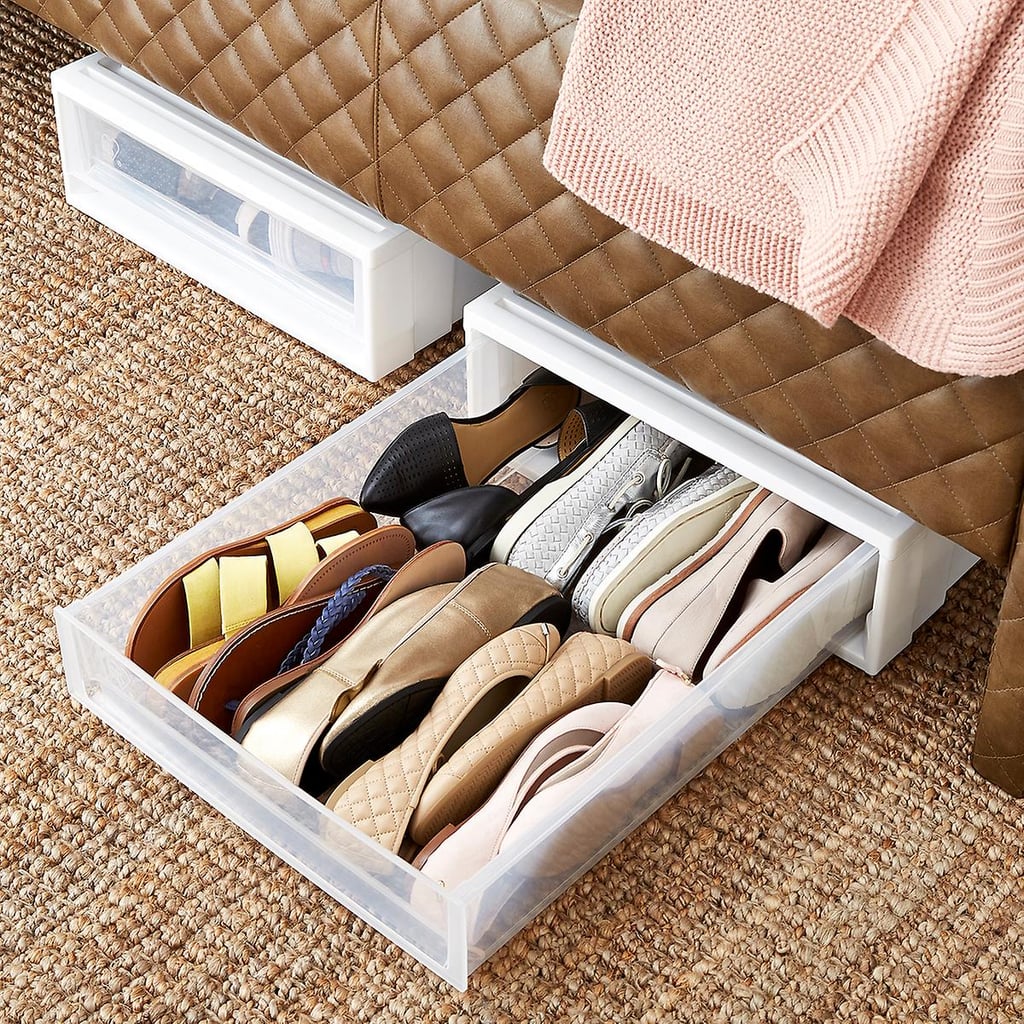 For Shoes: The Container Store Under Bed Drawer