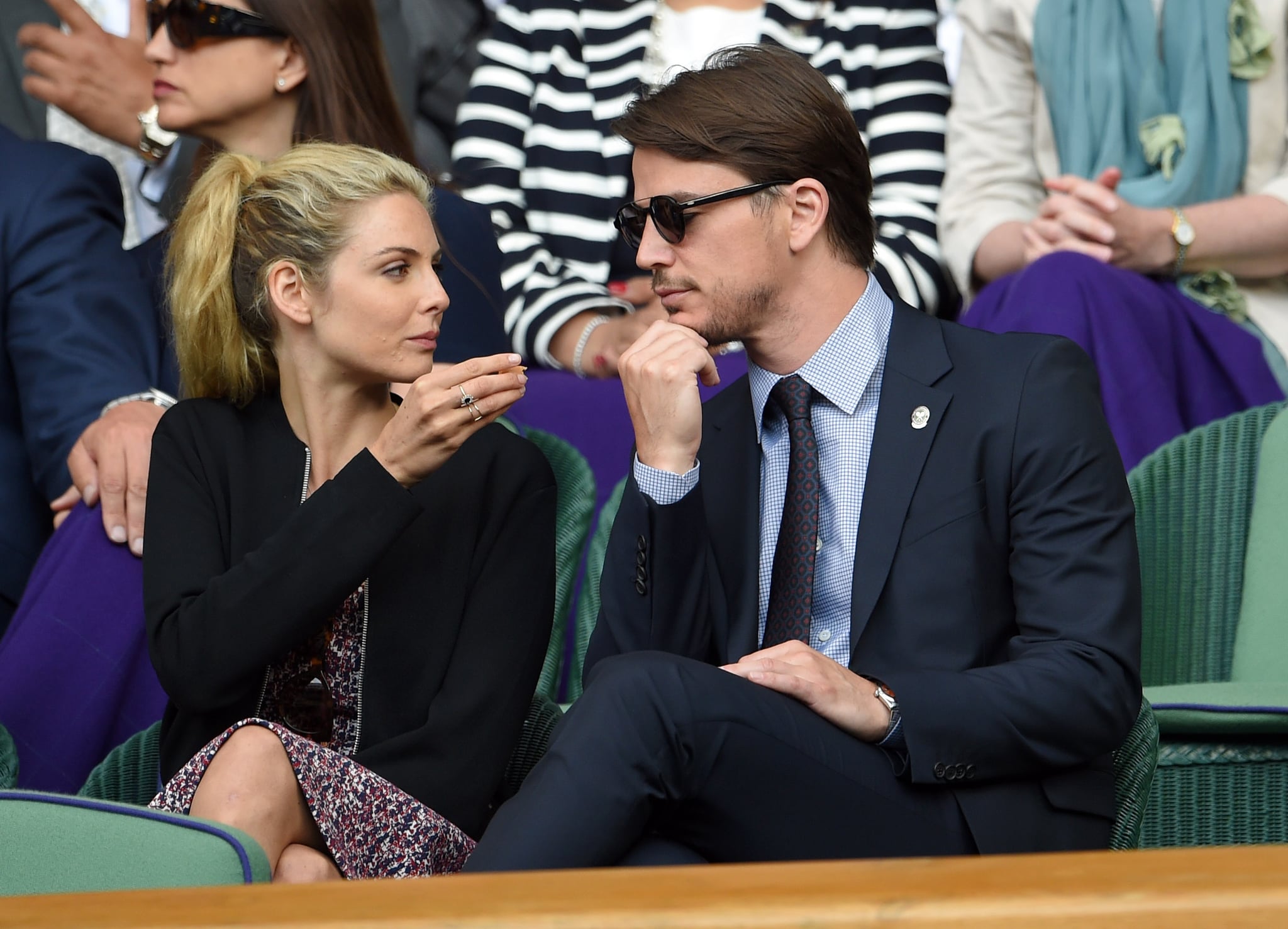 Josh Hartnett With Pregnant Girlfriend At Wimbledon Popsugar Celebrity