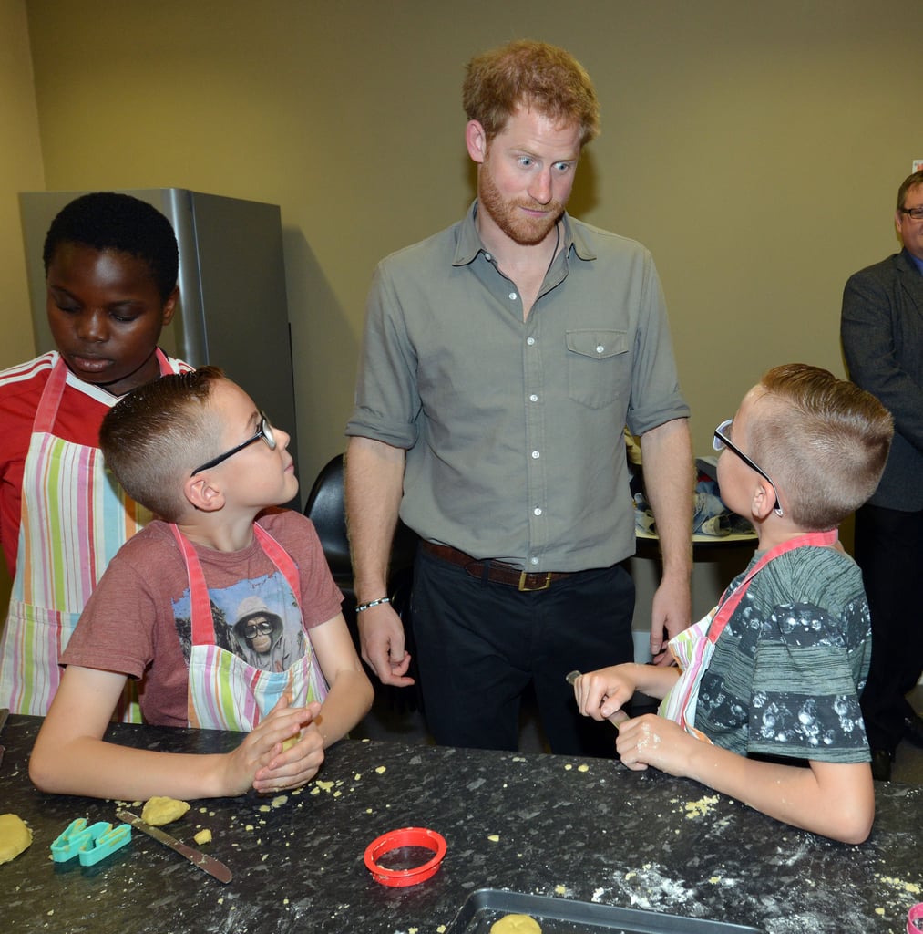 Prince Harry Visits Kids in England July 2016