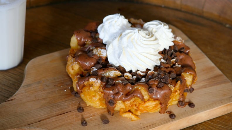 Mocha Chip Funnel Cake