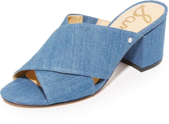 Stanley block heel mule sandal top