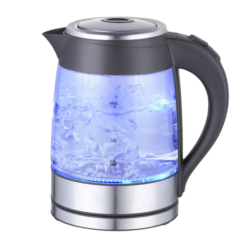 MegaChef Glass and Stainless Steel Electric Tea Kettle