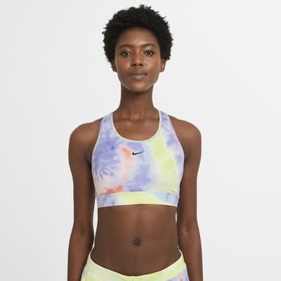 Women's Nike Dri-FIT Swoosh Medium-Support 1-Piece Pad Tie-Dye Sports Bra