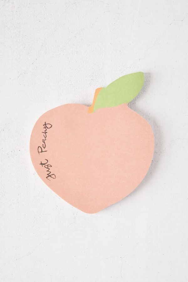 Peach Shaped Sticky Notepad