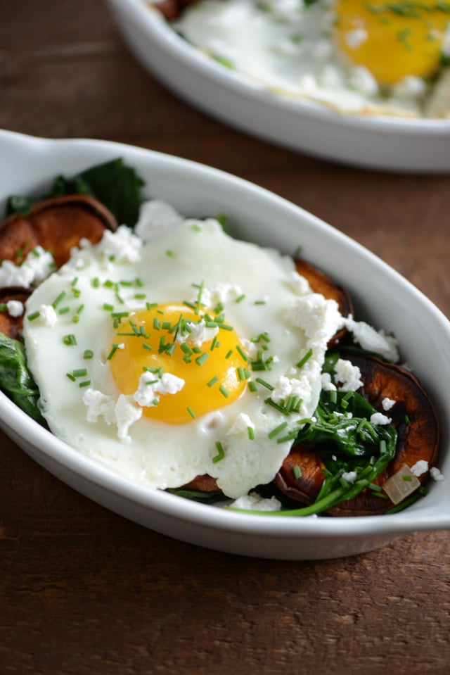 Sweet Potato Spinach Breakfast Bowl