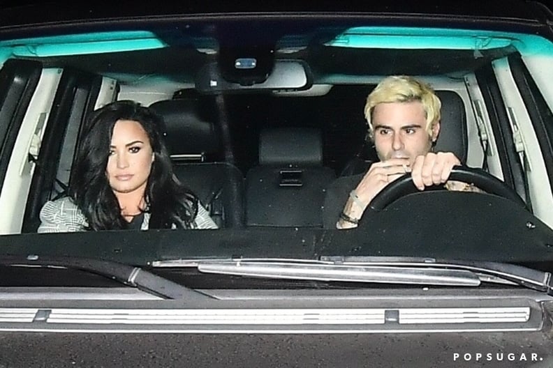 *PREMIUM-EXCLUSIVE* ** RIGHTS: WORLDWIDE EXCEPT IN ITALY ** Beverly Hills, CA  - **WEB EMBARGO UNTIL 8:00 AM PST ON 11/05/18** Demi Lovato is seen looking happy and healthy after dinner with Henry Levy at Matsuhisa in the 90210. The singer is seen after r