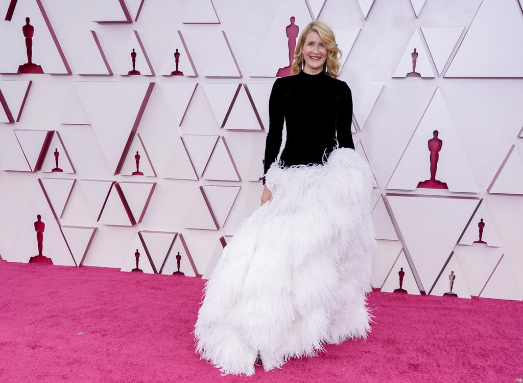 Laura Dern Looks Like Moira Rose in Oscar de La Renta Dress