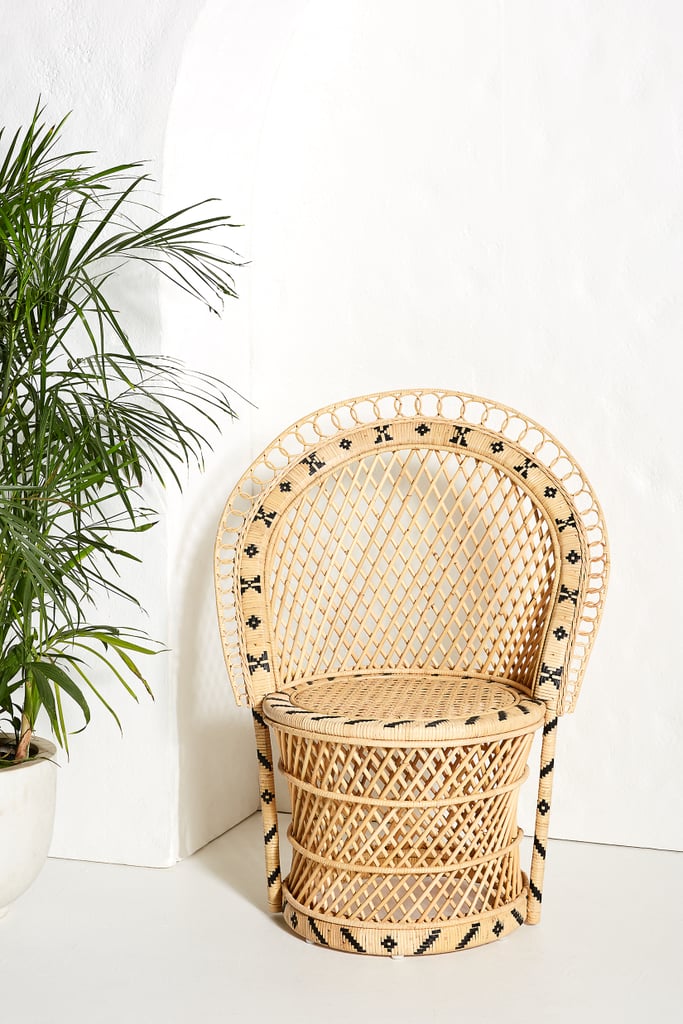 Barrel-Backed Woven Dining Chair