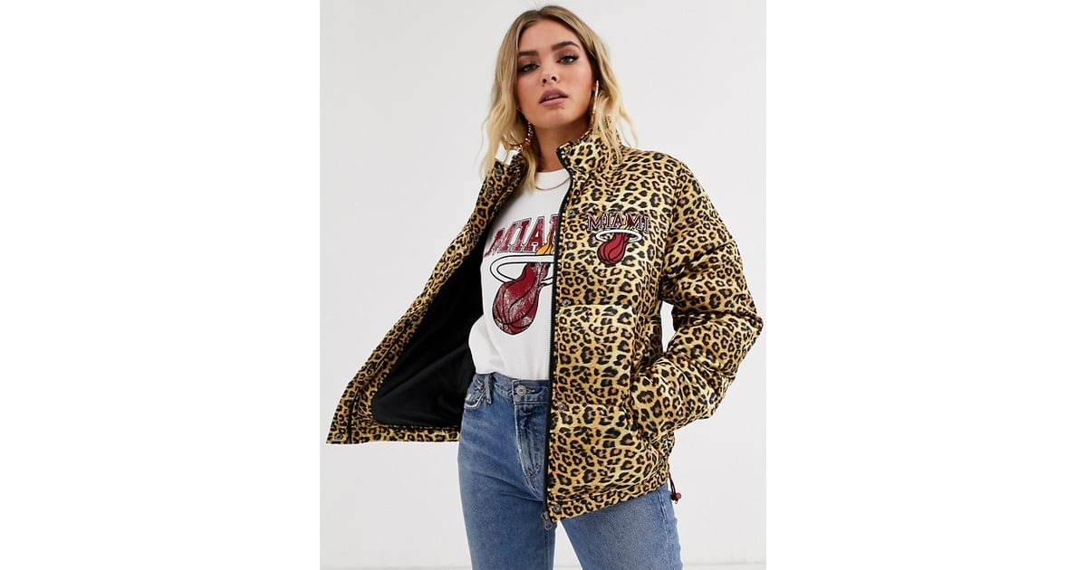 NBA Miami Heat logo leopard print 