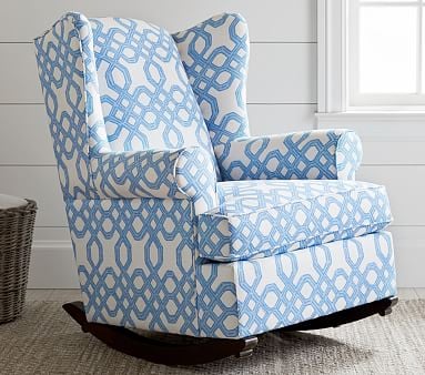 Wingback Rocker & Ottoman